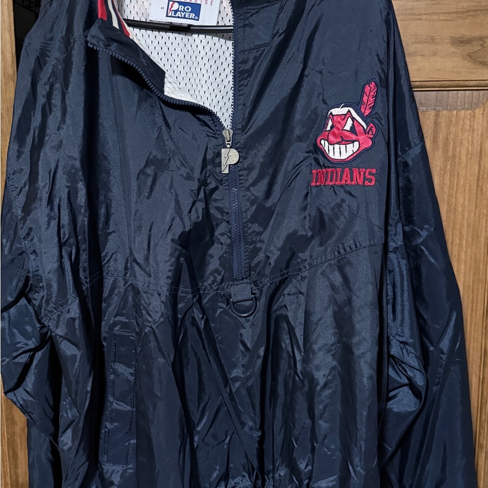 Pro Player Dark Blue Indians Pullover Jacket